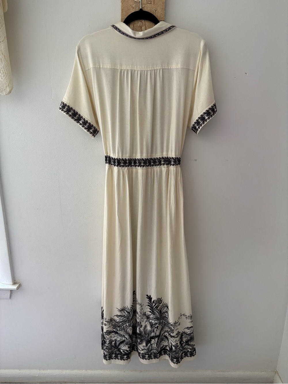 Max Studio Midi Dress Linen blend size M-L - Picture 3 of 15
